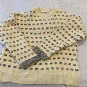 Zara metallic knit girls size 13-14 size S women